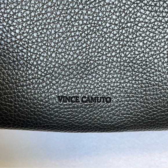 Vince Camuto Tote Vegan Pebbled Leather
Carryall Bag Purse Black and Grey - Picture 5 of 8